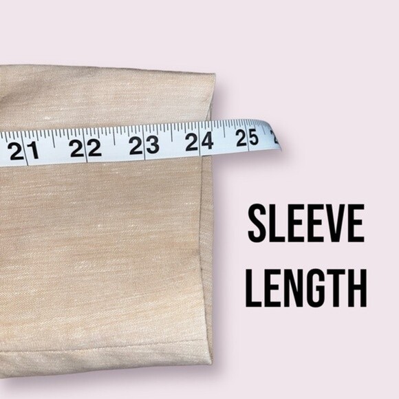 ESCADA Wool Linen Blazer Beige Neutral Button Front Collared Womens Size 40 / M - Picture 9 of 12